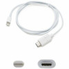 ADD-ON USBC2LGT1MW ADDON 1.0M (3.3FT) USB 3.1 TYPE (C) MALE TO LIGHTNING MALE WHITE CABLE