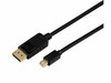 AXIOM MDPMDPM06K-AX AXIOM MINI DISPLAYPORT MALE TO DISPLAYPORT MALE ADAPTER CABLE 6FT (BLACK)