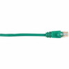 BLACK BOX CAT5EPC-025-GN BLACK BOX CONNECT CAT5E 100 MHZ ETHERNET PATCH CABLE UTP PVC SNAGLESS GREEN 25 F