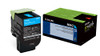 LEXMARK 80C10C0 801C CYAN RETURN PROGRAM TONER CARTRIDGE