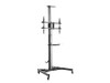 MONOPRICE, INC. 30361 MONOPRICE PREMIUM MOBILE TILT TV WALL MOUNT BRACKET STAND CART WITH MEDIA SHELF