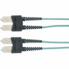 BLACK BOX EFNT010-001M-SCSC OM3 50-MICRON MULTIMODE FIBER OPTIC PATCH CABLE - OFNR PVC, SC-SC, AQUA, 1-M (3.