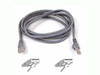 BELKIN COMPONENTS A3L980-01-S 1FT CAT6 SNAGLESS PATCH CABLE, UTP, GRAY PVC JACKET, 23AWG, 50 MICRON, GOLD PLAT