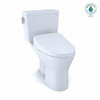 Toto MW7463046CEMFG1001 MW7463046CEMFG.10#01 Drake WASHLET Two-Piece Elongated Dual Universal Height with 10 Inch Rough-in DYNAMAX Tornado Flush Toilet with S500e Bidet Seat, 1.28 and 0.8 GPF, Cotton White