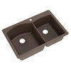 Blanco B440213 -2 Diamond 2-Hole Double-Basin Drop-In or Undermount Granite Kitchen Sink, Cafe Brown