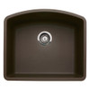 Blanco B440172 Diamond Undermount Composite 24x20.8x10 0-Hole Single Bowl Kitchen Sink in Cafe Brown.