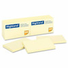 3M/COMMERCIAL TAPE DIV. MMM6559YW NOTE,HLND,3X5,12/PK,YW