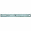 UNIVERSAL OFFICE PRODUCTS UNV59023 RULER,12,STST,CRK BCKNG