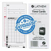 LATHEM TIME CORPORATION LTHE7100 CARD,TIME,F/7000E,100/PK