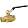 "Nibco" NJ999H8 NIBCO S-FP-600-AD BRS Brass Ball Valve with Drain, Two-Piece, Lever Handle, 3/4" Female Solder Cup