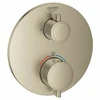 Grohe Grohtherm Round Single Func Thm Trim Grohe Brushed Nickel 24107EN0
