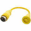 HUBBELL HBL61CM55 50A/125V-30A/125V ADAPTER