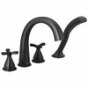 Delta Faucet Co T47776BL Delta Stryke: Four Hole Roman