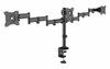 KANTEK INC. MA230 TRIPLE MONITOR ARM WITH ARTICULATING JOINTS. FOR 3 MONITORS UP TO 27IN AND 18 LB