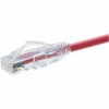 UNIRISE USA, LLC 10097 UNIRISE 6 INCH CAT6 SNAGLESS CLEARFIT PATCH CABLE RED - HIGH DENSITY CAT6 ULTRA