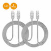 SIIG, INC. CB-US0L11-S1 ZINC ALLOY USB-C TO USB-C CHARGING & SYNC BRAIDED CABLE - 3.3FT, 2-PACK