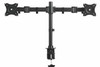 KANTEK INC. MA220 DOUBLE MONITOR ARM WITH ARTICULATING JOINTS. FOR 2 MONITORS UP TO 27IN AND 18 LB