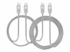 SIIG, INC. CB-US0Q11-S1 ZINC ALLOY USB-C TO USB-C CHARGING & SYNC BRAIDED CABLE BUNDLE - 1.65FT & 3.3FT,