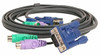 IOGEAR G2L5002P 6 FT. KVM 3-IN-1 CABLE (PS/2 -VGA) FOR PC MICRO CABLE