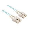 UNIRISE USA, LLC FJ5GSCSC-04M 4 METER OM3 10 GIG FIBER OPTIC CABLE, AQUA, PVC JACKET 50/125 MICRON MULTIMODE D