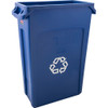 Rubbermaid 132415 Rm 3540-07 Vented 23Gl Slim Jim Recept-Recycle Blue 4/Cs