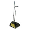 Unger 180822 UNG Ergo Dust Pan with Broom, Metal, 12" Wide, 45" High, Black/Silver