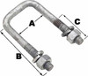SEACHOICE 57210 SQ U 7/16-14X2-1/16X2-13/16 B