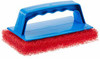 STARBRITE 40130 SCRUB PAD W/HANDLE MED RED
