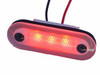 AQUA SIGNAL 164037 SANTIAGO 3-LED OVAL RED LEDFT