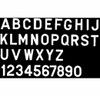 BERNARD ENGRAVING PS30WB LETTER WHITE 3IN STICK ON INBI