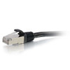 C2G 808 1FT CAT6 SNAGLESS SHIELDED (STP) ETHERNET NETWORK PATCH CABLE - BLACK