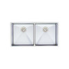 Blanco B516219  16-Inch Precision R10 Large Equal Double Bowl Undermount Sink, Stainless Steel