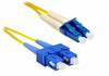 ENET SOLUTIONS, INC. SCLC-SM-6M-ENC ENET 6M SC/LC DUPLEX SINGLE-MODE 9/125 OS1 OR BETTER YELLOW FIBER PATCH CABLE 6