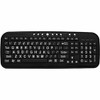 ERGOGUYS LLC CD-1039 DATACAL EZSEE LOW VISION USB LARGE WHITE PRINT/BLACK KEYS KEYBOARD. KEYBOARD FOR