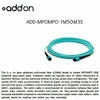 ADD-ON ADD-MPOMPO-1M5OM3S THIS IS A 1M MPO (FEMALE) TO MPO (FEMALE) 12-STRAND AQUA STRAIGHT RISER-RATED FI