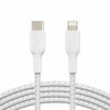 BELKIN COMPONENTS CAA004BT2MWH BOOST CHARGE BRAIDED USB-C TO LIGHTNING CABLE