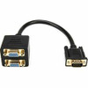 ROCSTOR Y10A209-B1 1 FT VGA TO 2X VGA VIDEO SPLITTER CABLE