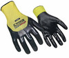 RINGERS GLOVES COMPANY RG023-08 NITRILE  PLUS 3/4 DIP YELLOW S*