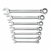 APEX TOOL GROUP GWR9317 WRENCH SET COMBO RATCH SAE 12 PT 7 PC