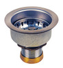 Deaborn DEA18BN Oatey OAT- Deaborn Brass Sink Basket Strainer with Deep Locking Cup and Brass Nuts