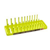 1/4 SAE 3-Row Socket Tray Hi-Viz Yellow