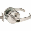CL3851 Entrance Lockset Entrance with Newport Lever, 626 Satin Chrome, ANSI Strike, 2-3/4 Backset, Keyed Random ENTRANCE 2 3/4 B.S. X 4 7/8 X L4  KR