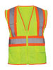SAS Safety SAS-690-2113 Hi-Viz Class-2 Flame Retardant Safety Vest with 2-Tone Reflective Tape, 4X-Large, Yellow