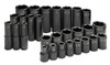SK Hand Tool SKT-4051 1/2 Inch Drive 6 Pt Std & Deep Impact Socket Set - 28 Pc