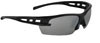 SAS Safety SAS-5511-04 Spectro Safety Glasses with Mirror Lens, Black