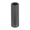 Grey Pneumatic GRY-2130D GRE .50in. Drive 12 Point Deep Fractional Impact Socket 1.31in.