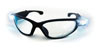 SAS Safety SAS-5420-25 LED Inspectors Readers Safety Glasses, Black Frame, 2.5 Magnification Lens