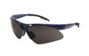 SAS Safety SAS-540-0301 Diamondback Eyewear with Polybag, Shade Lens/Blue Frame