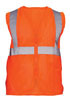 SAS Safety SAS-692-1114 Hi-Viz Class-2 Flame Retardant Safety Vest, 5X-Large, Orange
