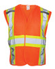SAS Safety SAS-692-1709 Hi-Viz Class-2 Flame Retardant Breakaway Vest with Two Tone Reflective Tape, Large/X-Large, Orange